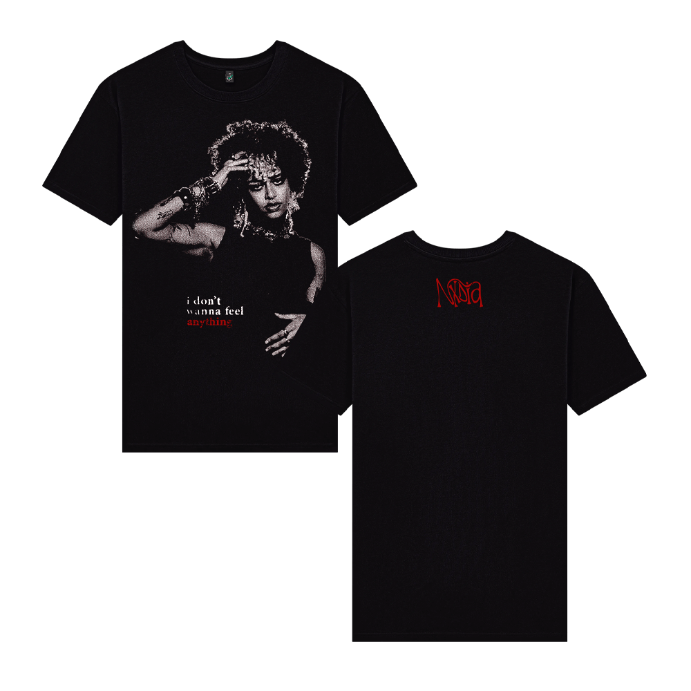 I Don't Wanna Feel Anything Black Tee UK