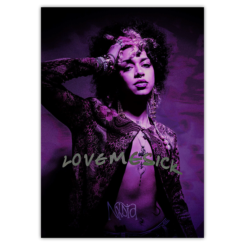 Lovemesick Postcard with handwritten note UK