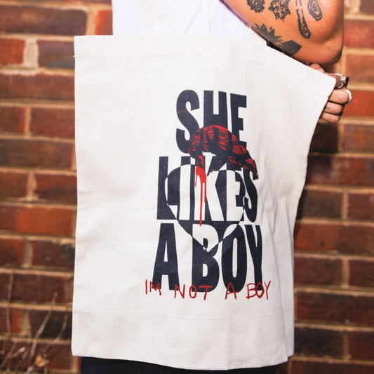 She Likes A Boy Tote Bag UK